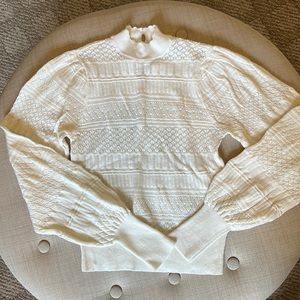 Abercrombie & Fitch Fine Knit High-Neck Sweater